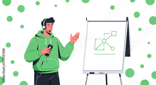 Online Presentation Illustrating Business Data Flow and Communication Strategies