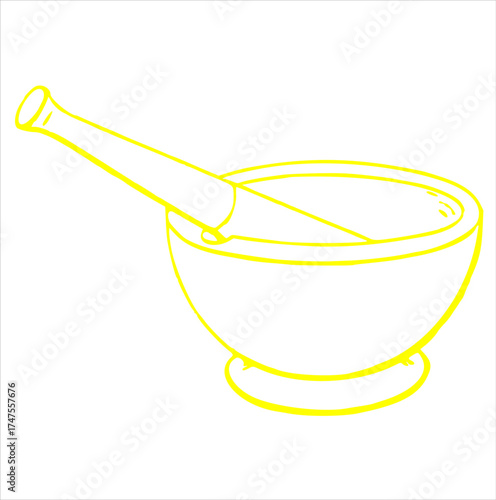 Goal Trophy Cup with Stick Illustration