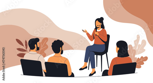 Presentation And Audience: A Speaker's Engaging Discourse And Attendees Listening With Focus