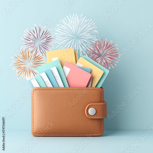 Consumerism & waste money management celebrating financial awareness in budgeting minimalism and smart spending
