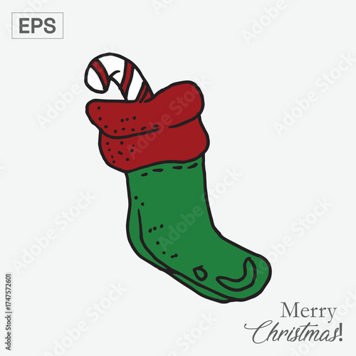 christmas socks illustration