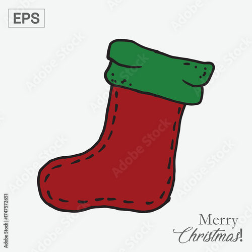 christmas socks illustration