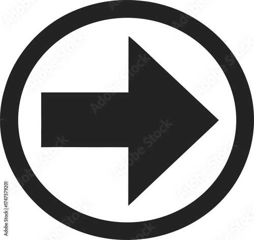 The shiny blue circle icon features a left arrow symbol pointing the direction for web navigation