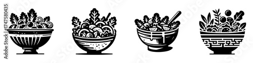 Salad Bowls: A Collection of Fresh and Healthy Dishes.