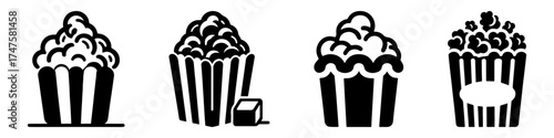 Popcorn Icons: A Delicious Collection of Movie Night Treats.