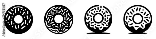 Donut Icons: A Delicious Collection of Sweet Treats.