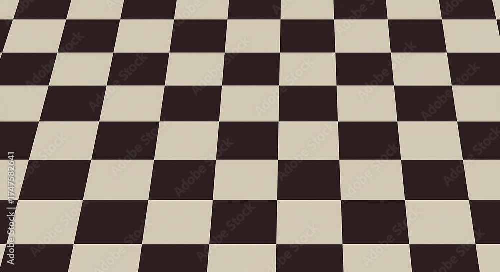 Fototapeta premium Modern checkered pattern floor for stylish interiors
