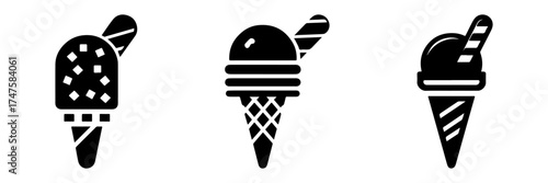 Ice Cream Cones Collection: Delicious Summer Treats.