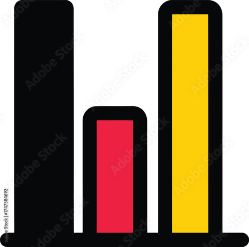 Free Download Simple bar chart graphic showing data trends and growth over time - GFXLoad