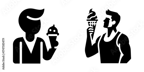 Ice Cream Enjoyment: A Delightful Summer Treat for Everyone.