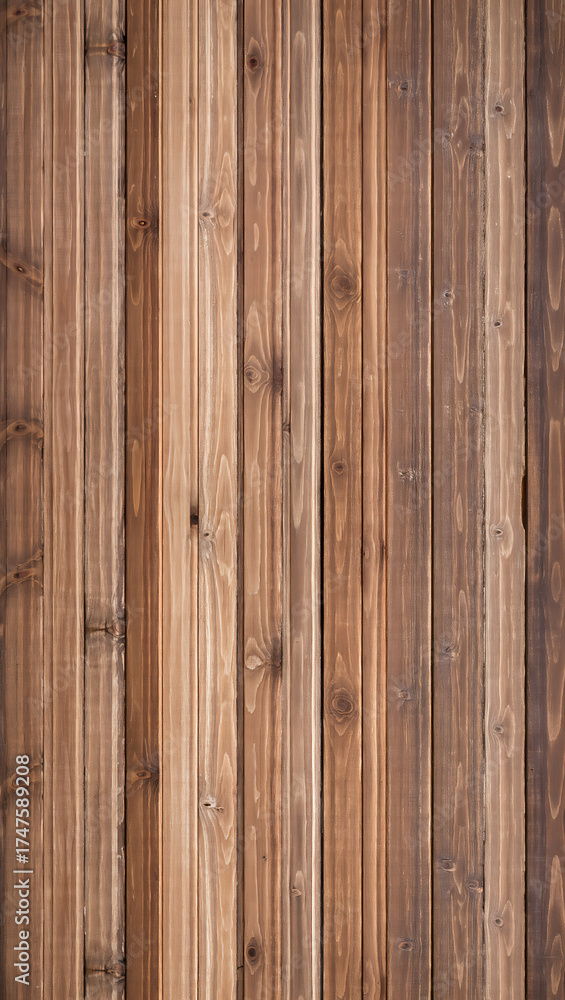 Fototapeta premium Brown wooden planks wall texture — natural wood background for flooring or design projects