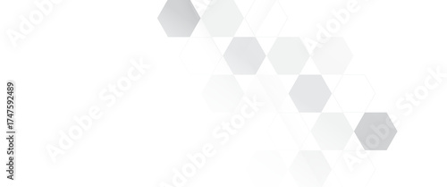 white background hexagon pattern abstract elements design. Concept engineer, medical, technology, science, data security. vector tamplate.