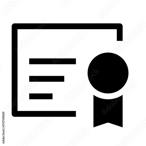 Certificate Badge Icon