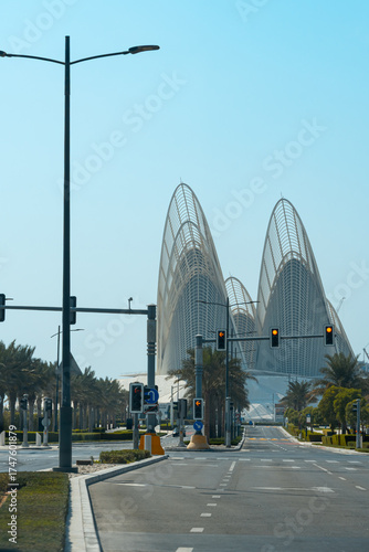 Zayed National Museum outdoor view from the road