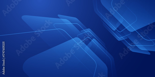 Abstract blue background. Geometric triangle background. Vector illustration