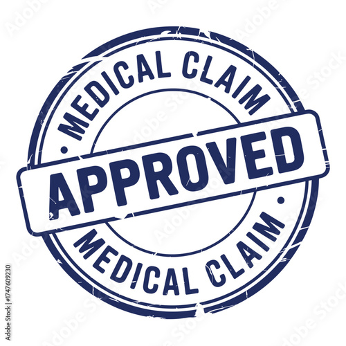 Approved medical claim stamp