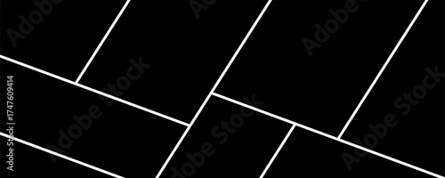 Photo collage template. Mood board grid. Square picture frame. Photography album layout. Eps10