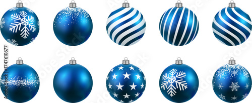 Beautiful Christmas balls creative design vector bundle file.
