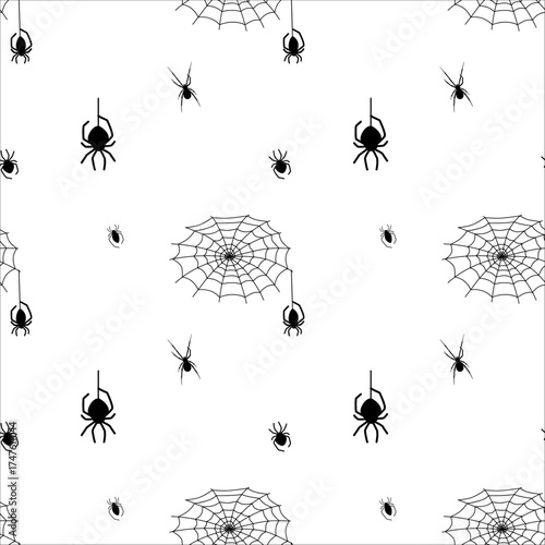 Spider web and spider pattern design for Halloween decorations and crafts