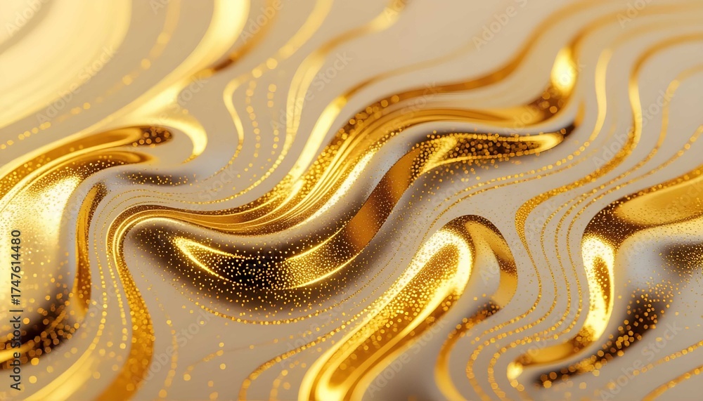 Fototapeta premium Elegant silver marbling acrylic art featuring glossy surface and reflection