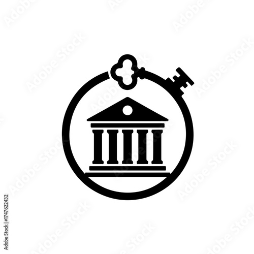 This powerful graphic symbolizes the institution (like the World Bank) as the key to solving global challenges, unlocking economic development, and providing financial solutions