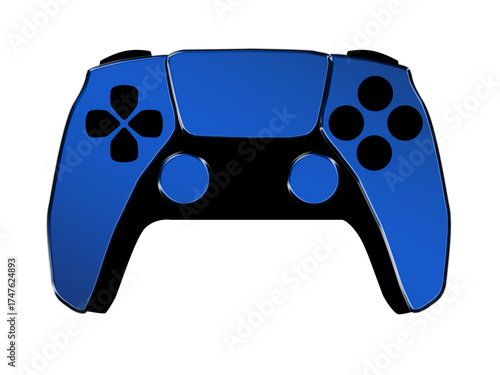 video game controller blue.eps