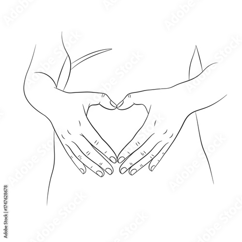 Vector art of woman sitting on a chair and stretching her neck, simple line drawing of a person doing a neck stretch exercise