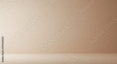 Beige Gradient Background Studio Wall.