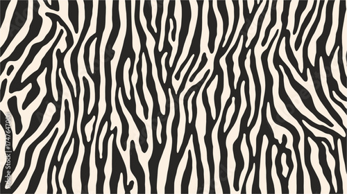 Abstract zebra pattern background with black and white stripes, creating a natural, textured design, perfect for various creative projects and design elements.