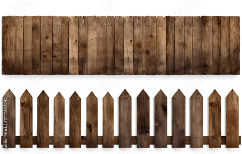 charmingly weathered wooden fence stretches, showcasing a diverse collection of wooden posts that exude a sense of rustic elegance.