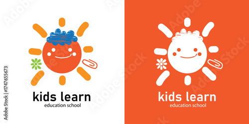 Kids Logo for School and Learning Center