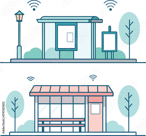 Smart Urban Connectivity Modern Bus Stops with Integrated Wireless Technology for Future Cities