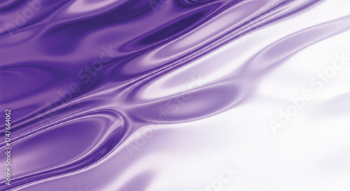 Abstract purple and white flowing liquid soft waves and smooth texture modern background for graphic design