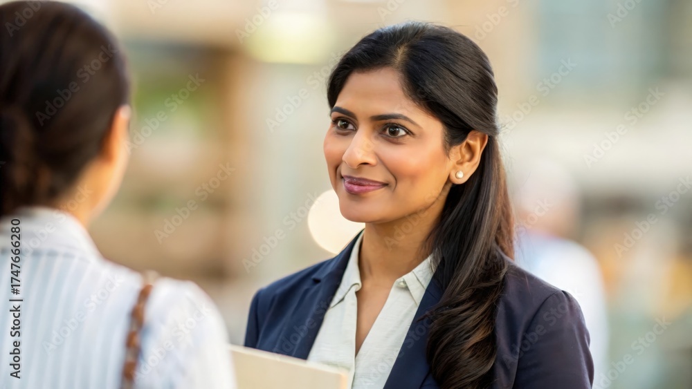 Obraz premium Indian female professional assisting customer — highlighting reliability, confidence, and business success