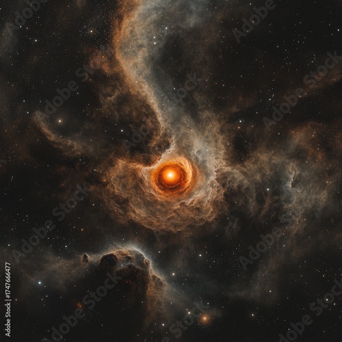 Stellar evolution Dying star surrounded by luminous nebula