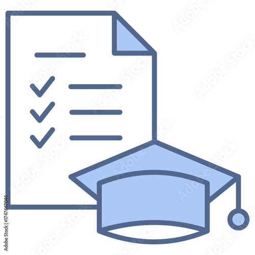Study Program Blue Icon