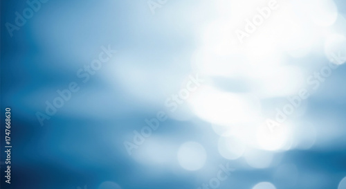 Abstract blue water background with bokeh effect creating a serene and calming atmosphere suitable for website headers a