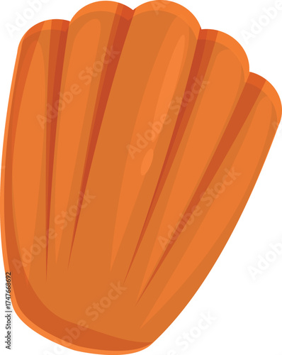 Freshly baked madeleine, a traditional small shell shaped sponge cake from france, known for its delicate texture and buttery flavor