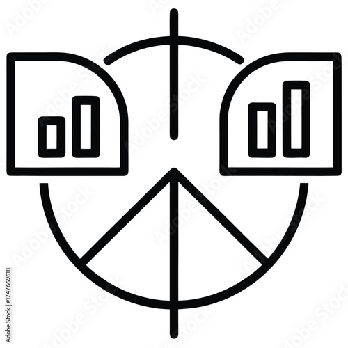 swot analysis diagram vector icon on white backgro