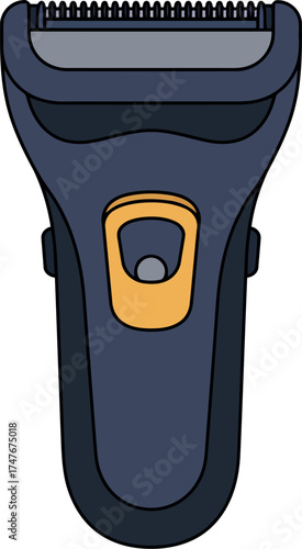 Modern electric shaver personal grooming appliance vector
