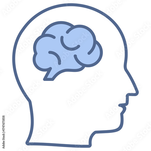 Mind Blue Icon