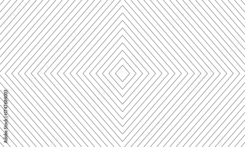 white background graphic vector with repeating diamond pattern waves in black line art style