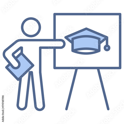 Teacher Blue Icon