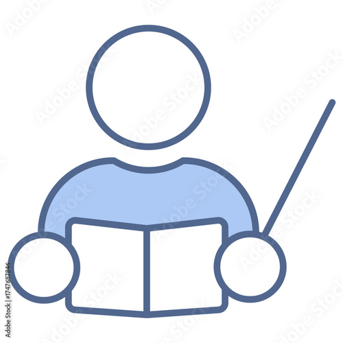 Lecturer Blue Icon