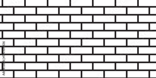 white brick wall texture and solid bricks seamless pattern background.	