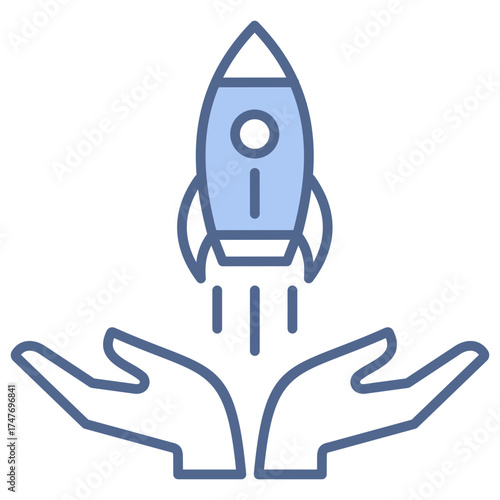 Startup Blue Icon