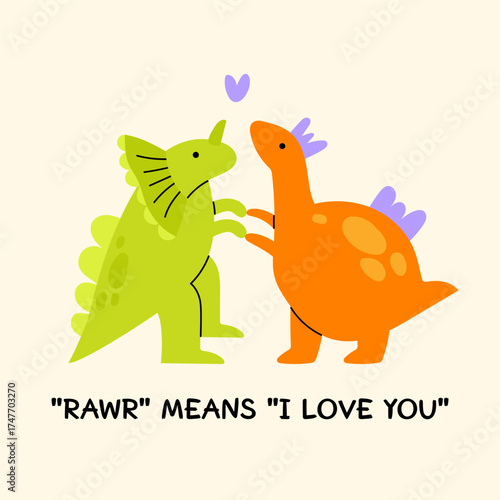 cute dinosaur illustration