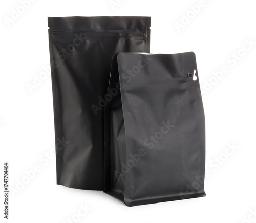 Two black matte stand up po...