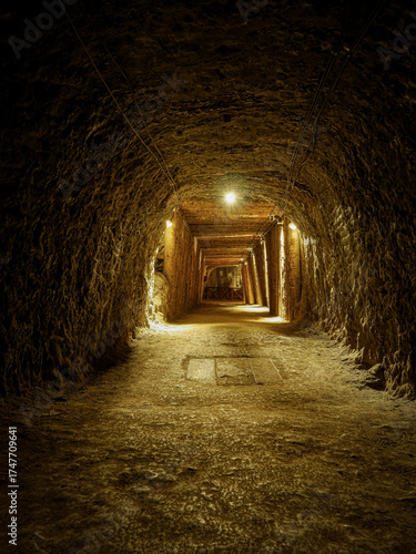 One of galleries in Bochnia Salt Mine, Poland
