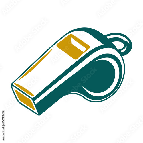 Referee Whistle Icon - Sports and Safety Equipment Referee Whistlestreamlined whistle with a clean silhouette